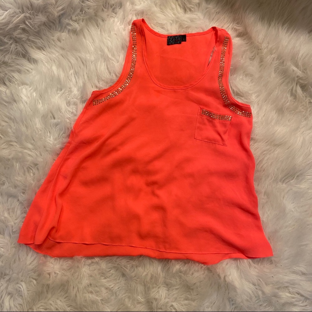 Neon orange top